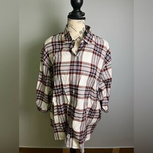 Barbour cloud check cotton shirt NWT Size US12